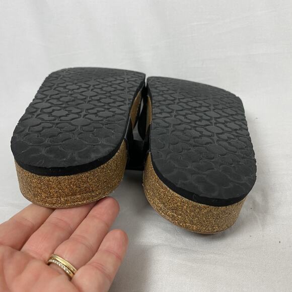 Skechers Arch Comfort Sandals Womens 9 Black Strappy Slip On Slide Eva Sole - Picture 12 of 14